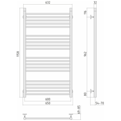 Radiator "Bohemia" (1200х600 mm)