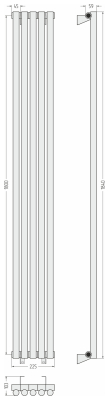 ДР ЭСТЕТ-1 н/ж 1800х225 / 5 сек