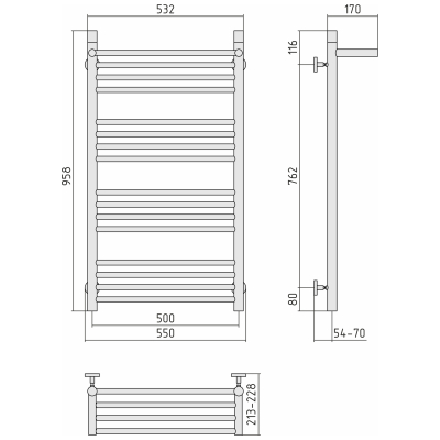 Radiator "Bohemia P1" (1000х500 mm)